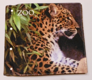 Textilní knížka - ZOO