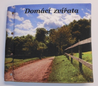 Textilní knížka - domácí zvířata